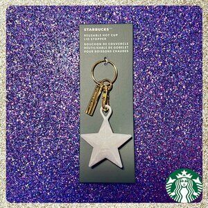 ⭐ 2024 Starbucks Holiday Reusable Hot Cup Stopper NWT